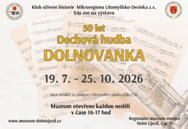 Výstava 50let dechová hudba DOLNOVANKA