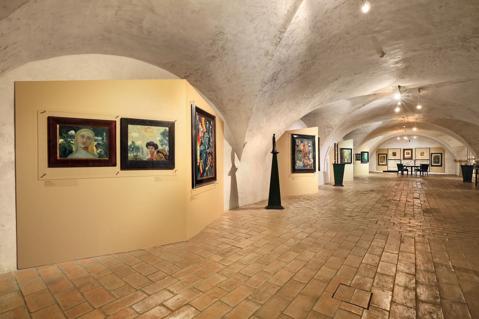 Interiér výstavy Josefa Váchala, ESAC 2015.